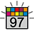 97 - Fluorescent colours, assorted